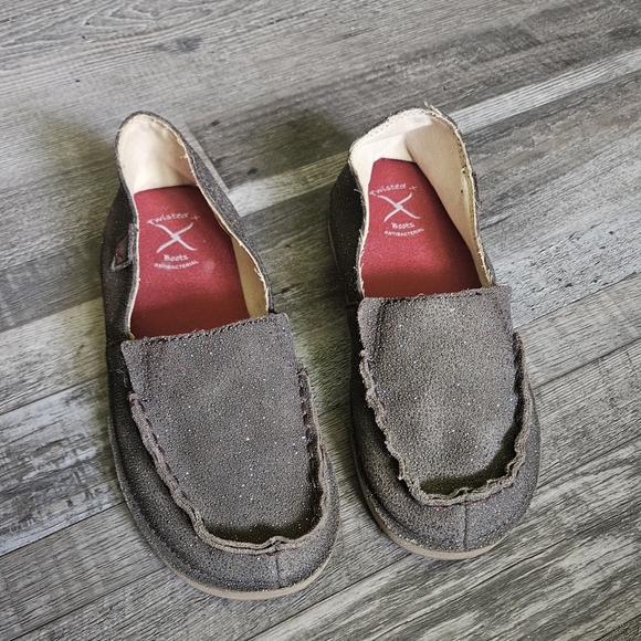 Girls Twisted X Leather Shoes - Picture 1 of 11